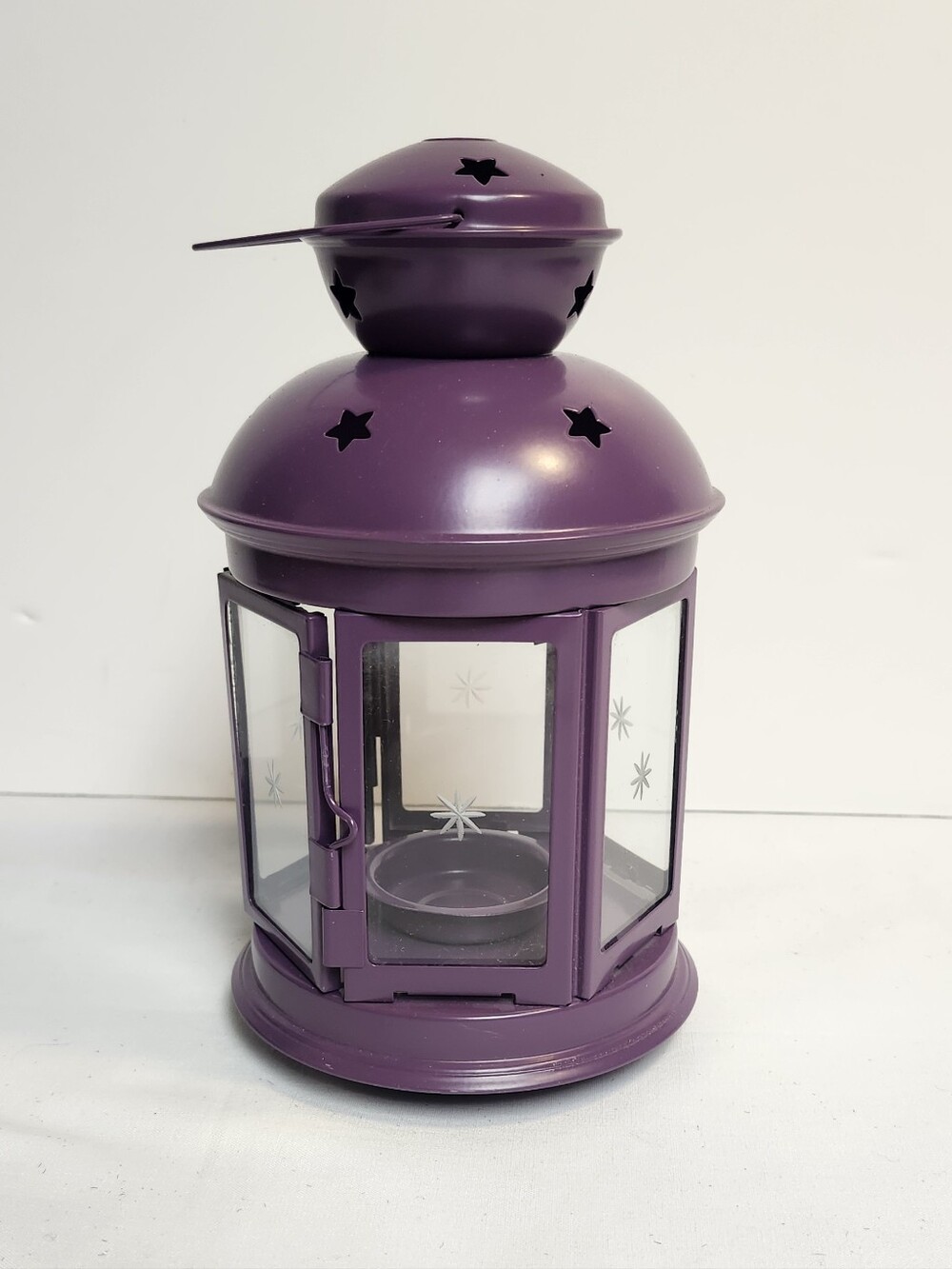 IKEA Purple Star-Cutout Metal Lantern